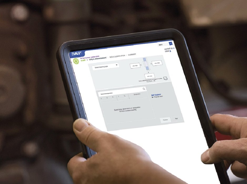 Un nouvel outil en ligne SKF Bearing Select facilite et accélère l'évaluation des roulements